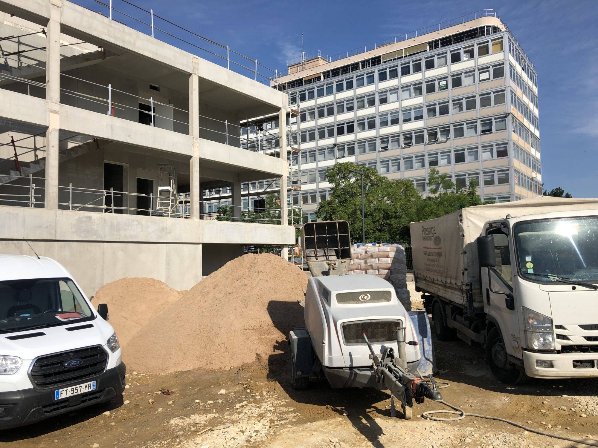 Réalisation d&#8217;une chape de  2 249m² du centre de formation des apprentis de l&#8217;artisanat (CEPAL) sur le site ARTEM à Nancy. Vandœœuvre-lès-Nancy